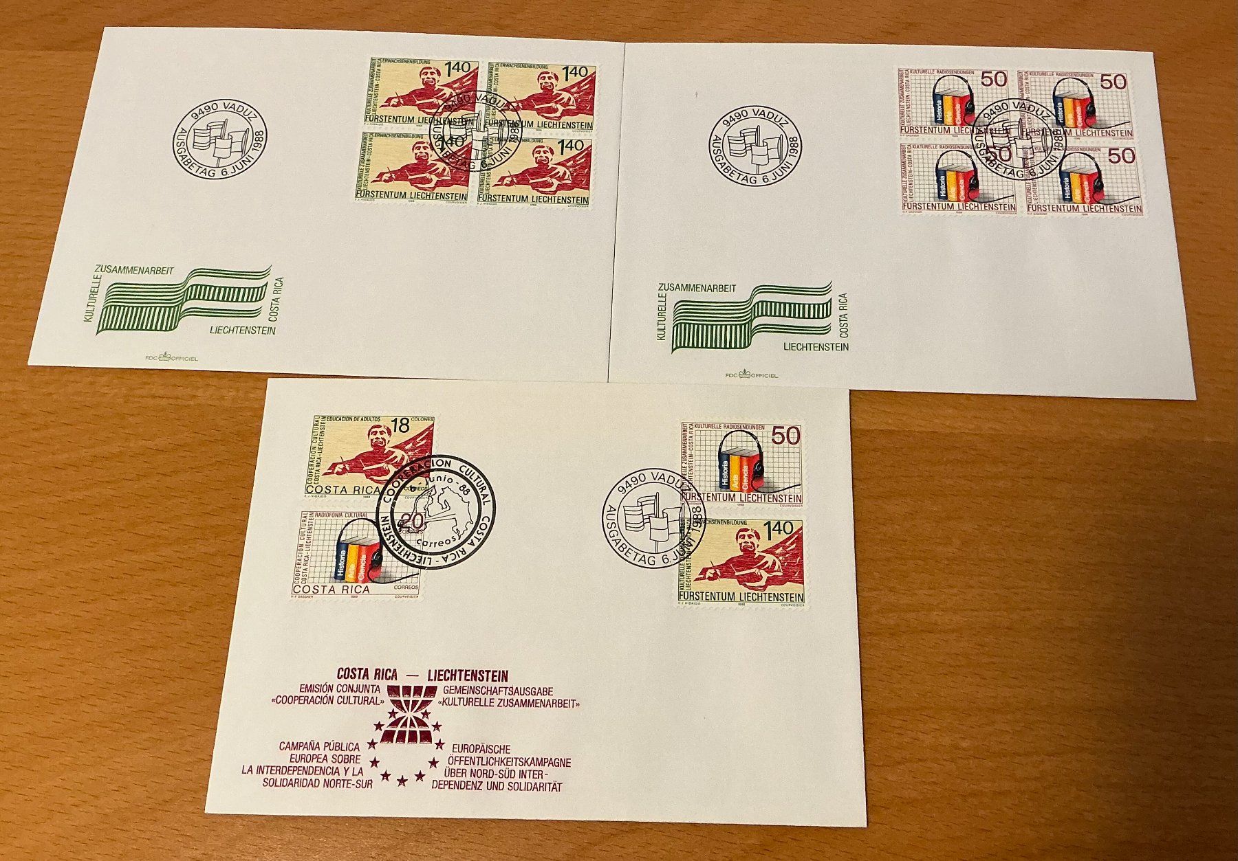 Tutti i francobolli: FDC Liechtenstein 1988 – Usato da Koblenz venduto da Markenhimmel