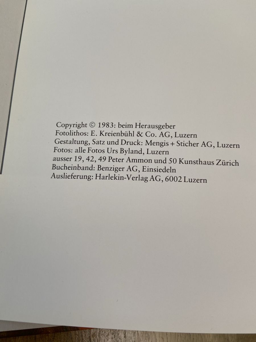 Libri: Franz Elmiger Ermensee  Maler Kunstbuch - Harlekin Verlag, – Usato da Luzern venduto da waterfront1 5