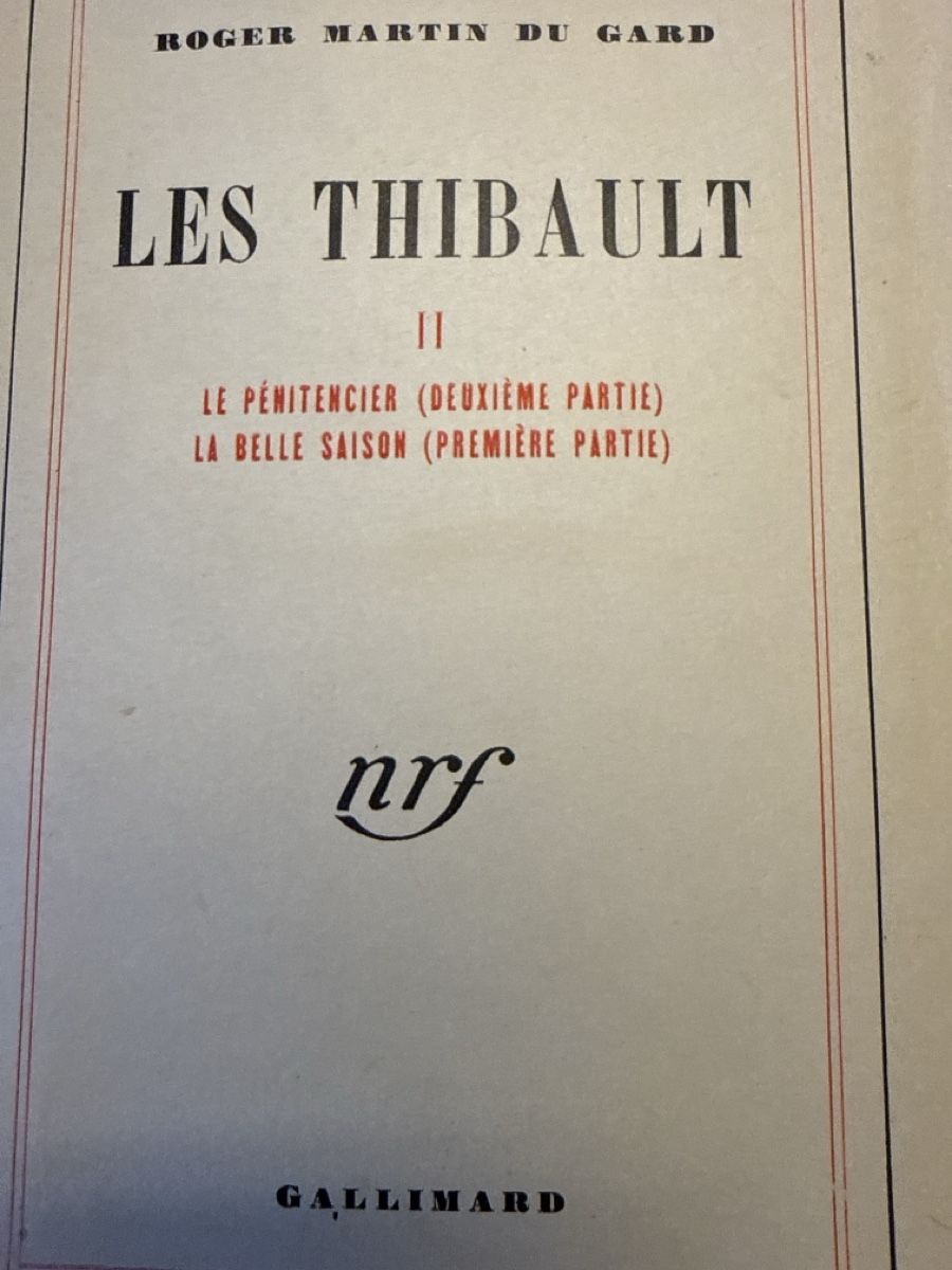 Libri: LES THIBAULT 8 tomes de Roger Martin Du Gard – Usato da Schmitten FR venduto da Hohezelg 2