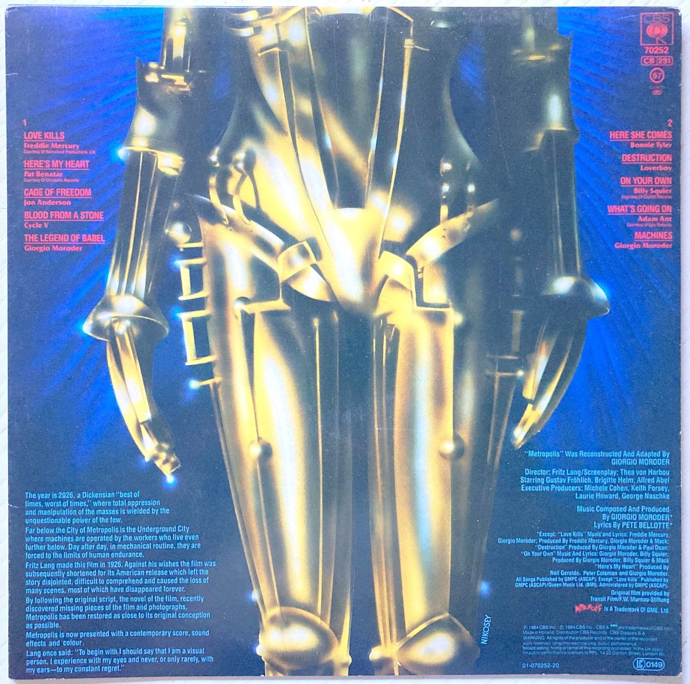 Dischi in vinile: QUEEN / FREDDIE MERCURY / SOUNDTRACK - METROPOLIS – Usato da Bottens venduto da hotter-than-hell 1