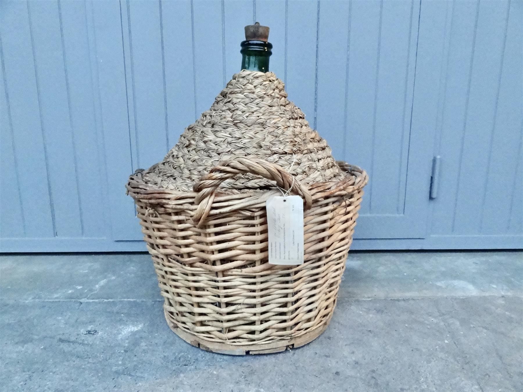 Bottiglie: alte sehr grosse Korbflasche – Usato da Kerzers venduto da Flaschenposten 1