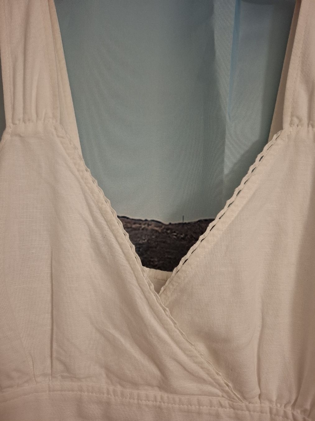 S.Oliver Kleider: s.Oliver Sommerkleid, Gr.34, Weiss, 55% Leinen – Gebraucht aus Rotkreuz von PrelovedPicks 5