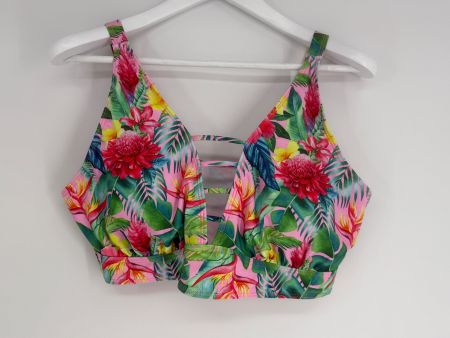 Bikini Oberteil Gr. XXL Tropical Blumen Print