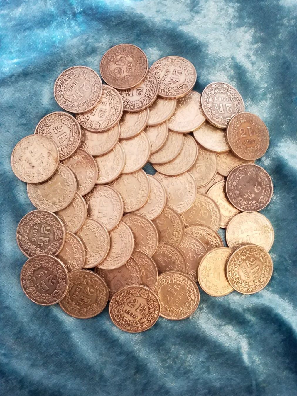 Tutti le monete: CH 50 x 2 Franken/Francs1920 - 1967 – Usato da Gordola venduto da ale_5wbc 1