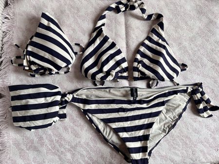 BELDONA Bikini 2x Gr. 40B/C maritim Streifen für den Sommer!