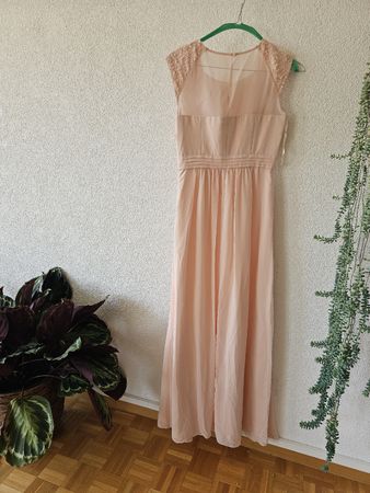 Abendkleid, Grösse 36 Paillettenärmel