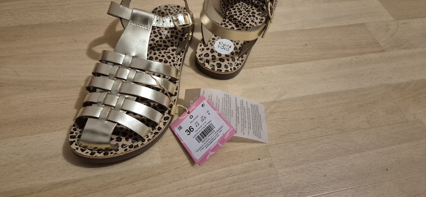 Scarpe per ragazze: Gios Eppo Sandalen, Gold – Nuovo e nell'imballaggio originale da Schwyz venduto da Vesparider01 4