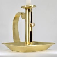 K0413 Antiker Biedermeier-Handleuchter Kerzenständer ~1845