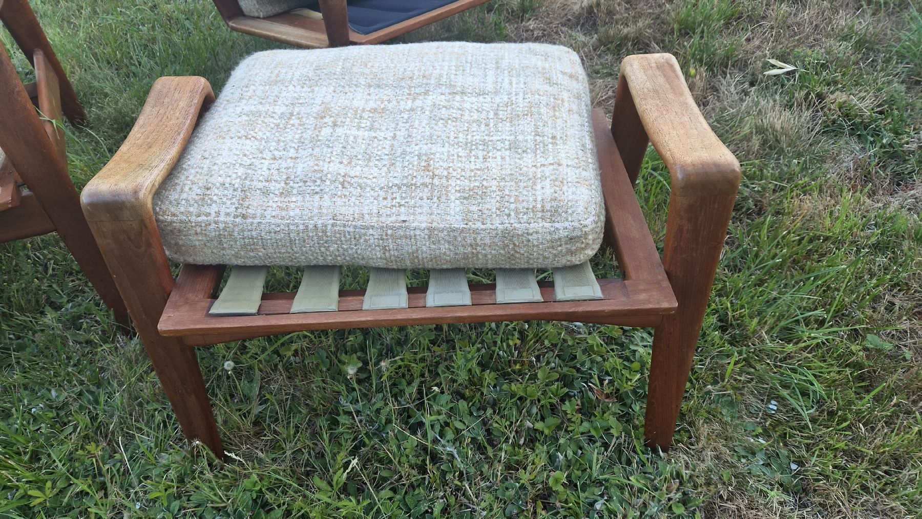 Fauteuils: Teak  Drehsessel Stuhl BeinAblage – D'occasion à Kölliken par Upcycling-by-Mc-TAM 5