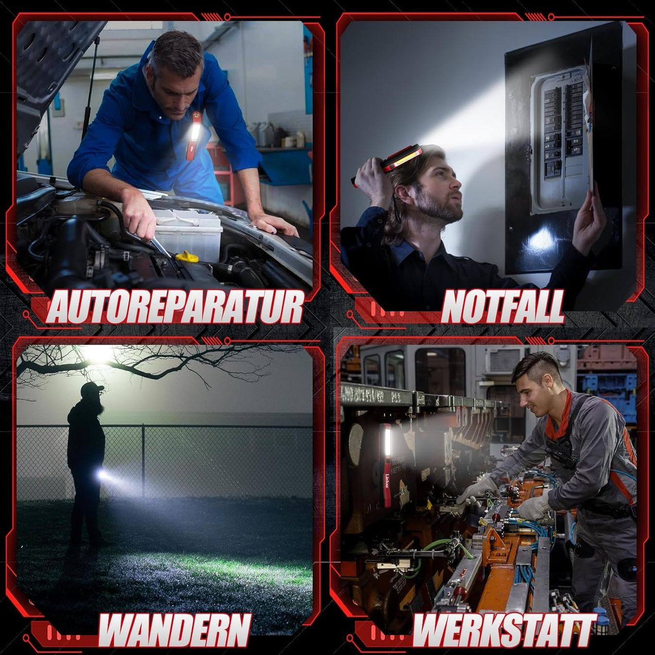Lampade: LED Arbeitsleuchte Werkstattlampe, 2 Stk – Nuovo e nell'imballaggio originale da Nuglar venduto da SaleRitter 5