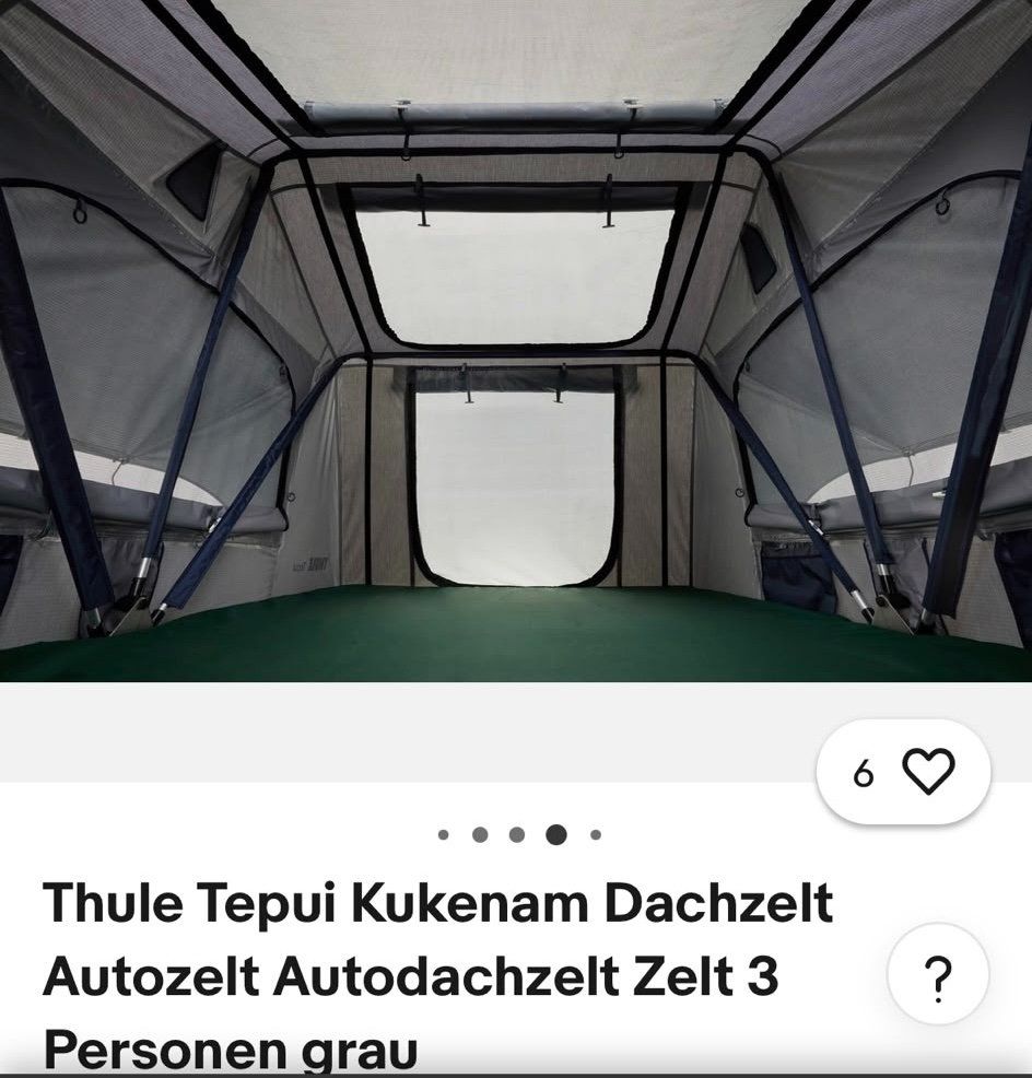 Thule Tende : Thule Tepui Kukenam Autodachzelt – Usato da Auw venduto da Enniroc 5