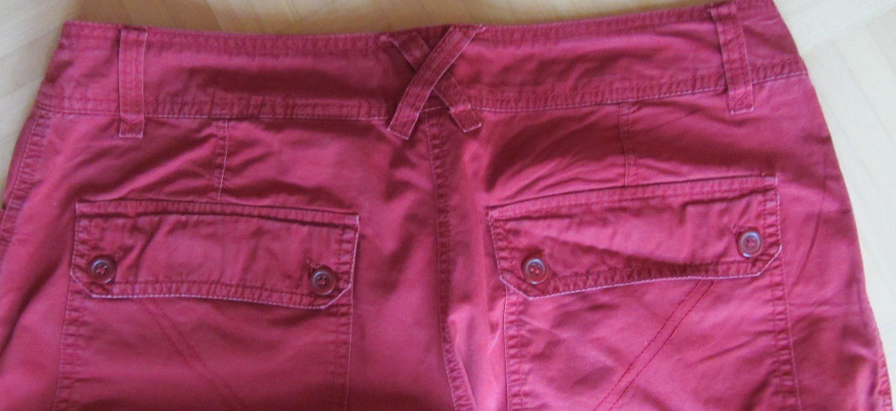 H&M Hosen: Pantalon rouge T 42 en coton – Gebraucht aus Oberried FR von berg04 5