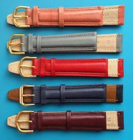 5 x Uhrenband, verschiedene Farben (Bandanstoss: 18 mm)