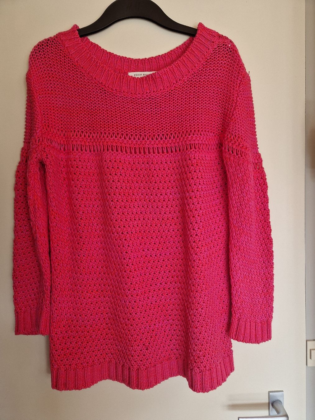 Balmain Maglioni & Felpe: Pull rose vif Pierre Balmain T.M coton – Usato da Pully venduto da Patriciaeve