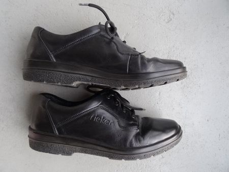 Schuhe Halbschuhe Lederschuhe Rieker schwarz Gr. 6/ 38