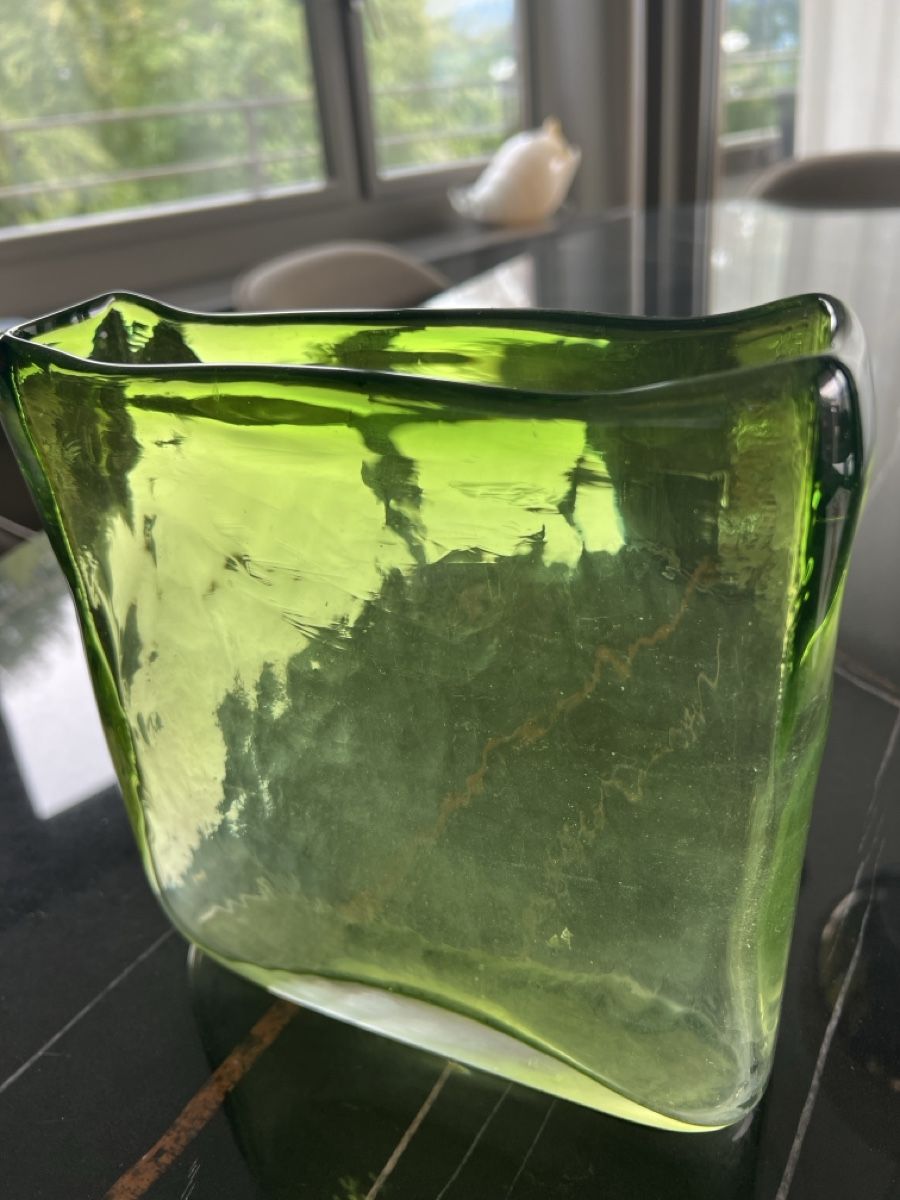 Vasen & Gefässe:  Glass Vase Grün – Gebraucht aus Luzern von TIsabel 3