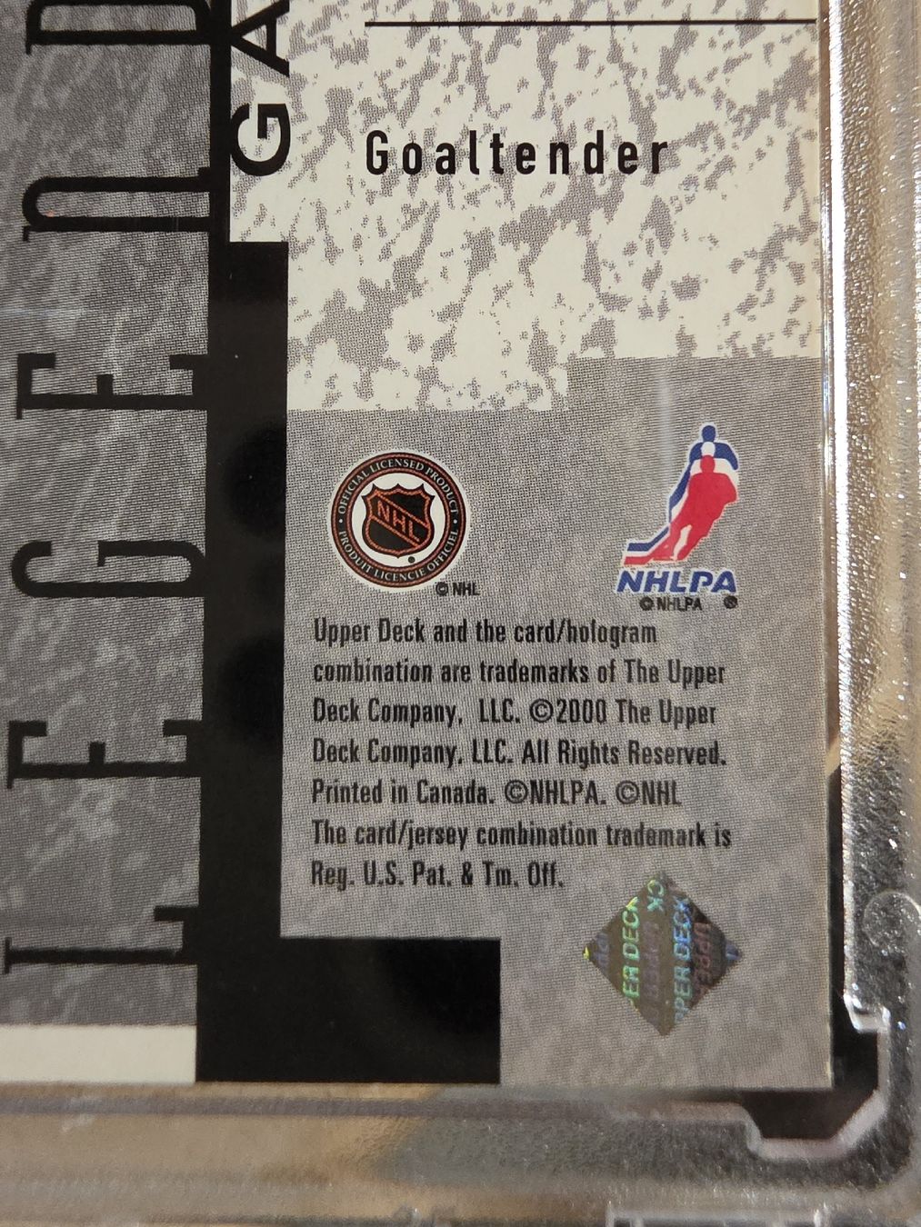 NHL Carte collezionabili: Patrick Roy Upper Deck LEGENDARY Game Jersey Card Colorado – Nuovo (secondo la descrizione) da Boltigen venduto da Calagero 2