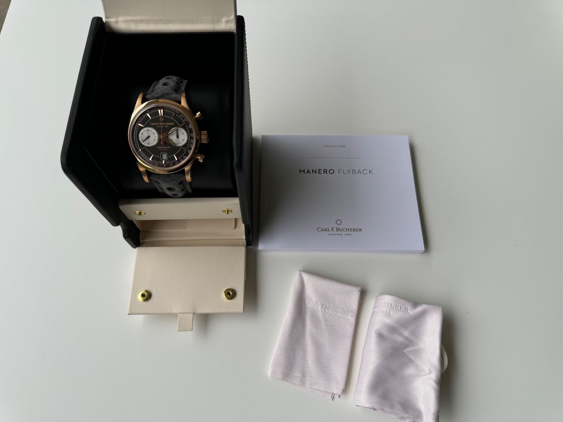 Bucherer Orologi: CARL F. BUCHERER Manero Flyback 43 mm Chronograf – Nuovo (secondo la descrizione) da Luzern venduto da Cabriolet 7
