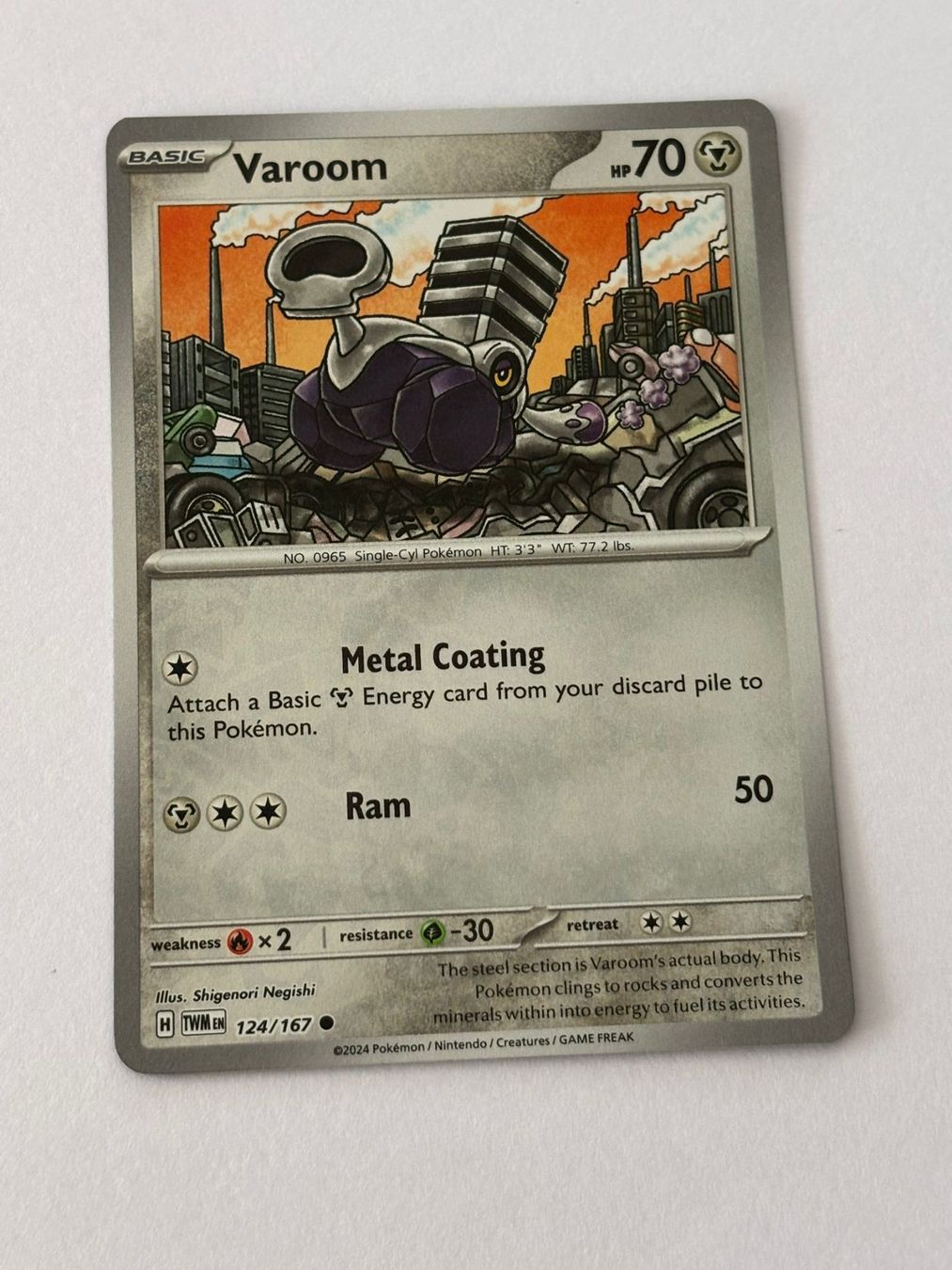 Pokémon Sammelbilder & Trading cards: Pokemon-Karte Varoom 124/167 – Gebraucht aus Herisau von Seyashop1