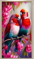 Diamond Painting Zwei Papageien-5-40 x 70-1124