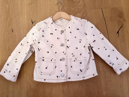 Mädchen Jeansjacke mit Blumen
