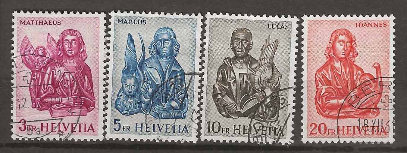 Alle Briefmarken: CH381 - Evangélistes obl. – Gebraucht aus Trélex von Phil_Albert