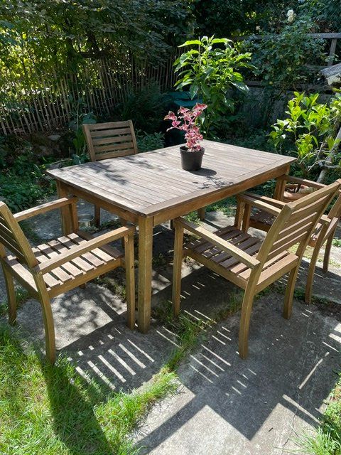 Ikea Set di tavolo e panche: IKEA NÄMMARO Gartenmöbel-Set – Usato da Freudwil venduto da Ginoginelli 1