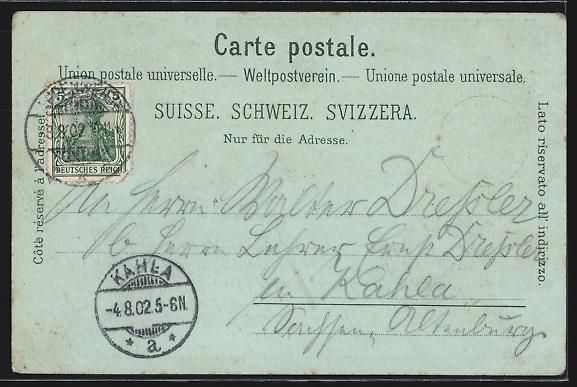 Cartoline postali: Mondschein-Lithographie Grindelwald, Bah – Usato da Berlin venduto da bartko-reher 1