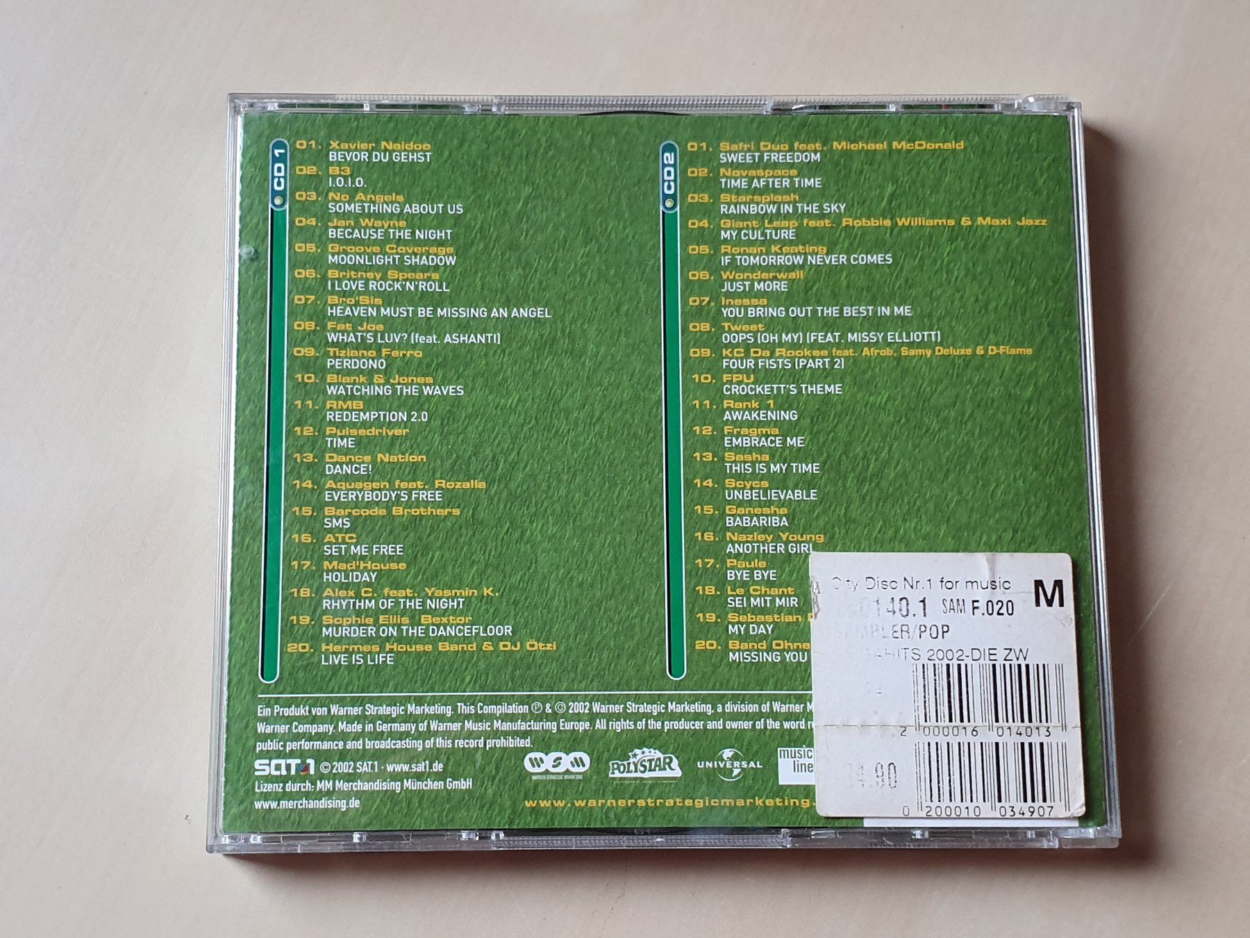CD: Mega Hits 2002 die Zweite – Usato da Stansstad venduto da collectorsshop 1