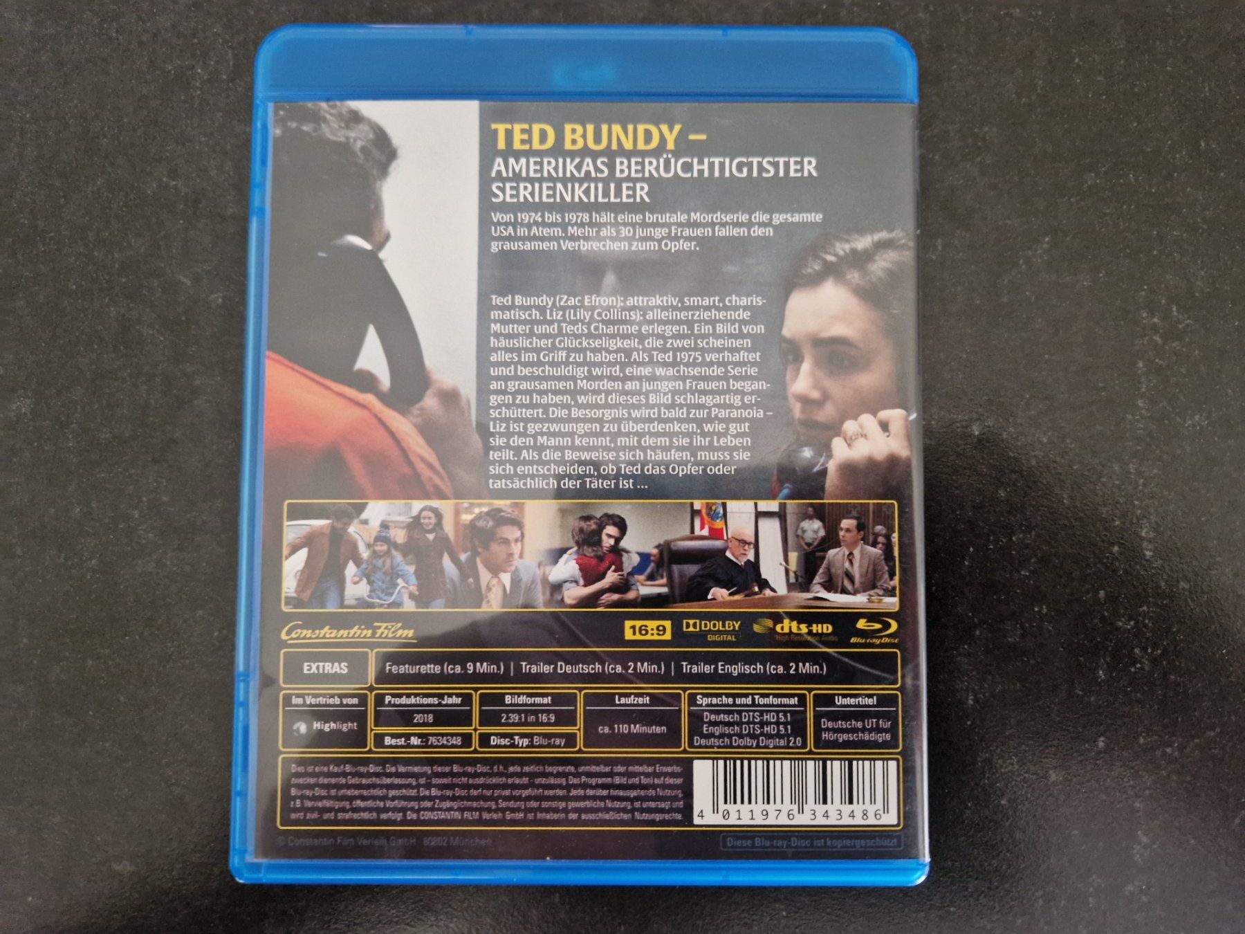 Alle DVDs: Extremely Wicked, Shockingly Evil And Vile Blu-RayTopzustand – Gebraucht aus Buchs SG von Herc01 2