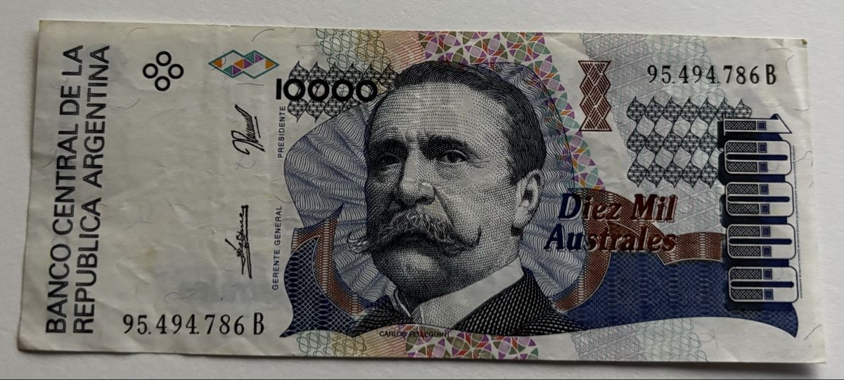 Banconote: Argentinien 10‘000 Australes – Usato da Algetshausen venduto da Carrhard