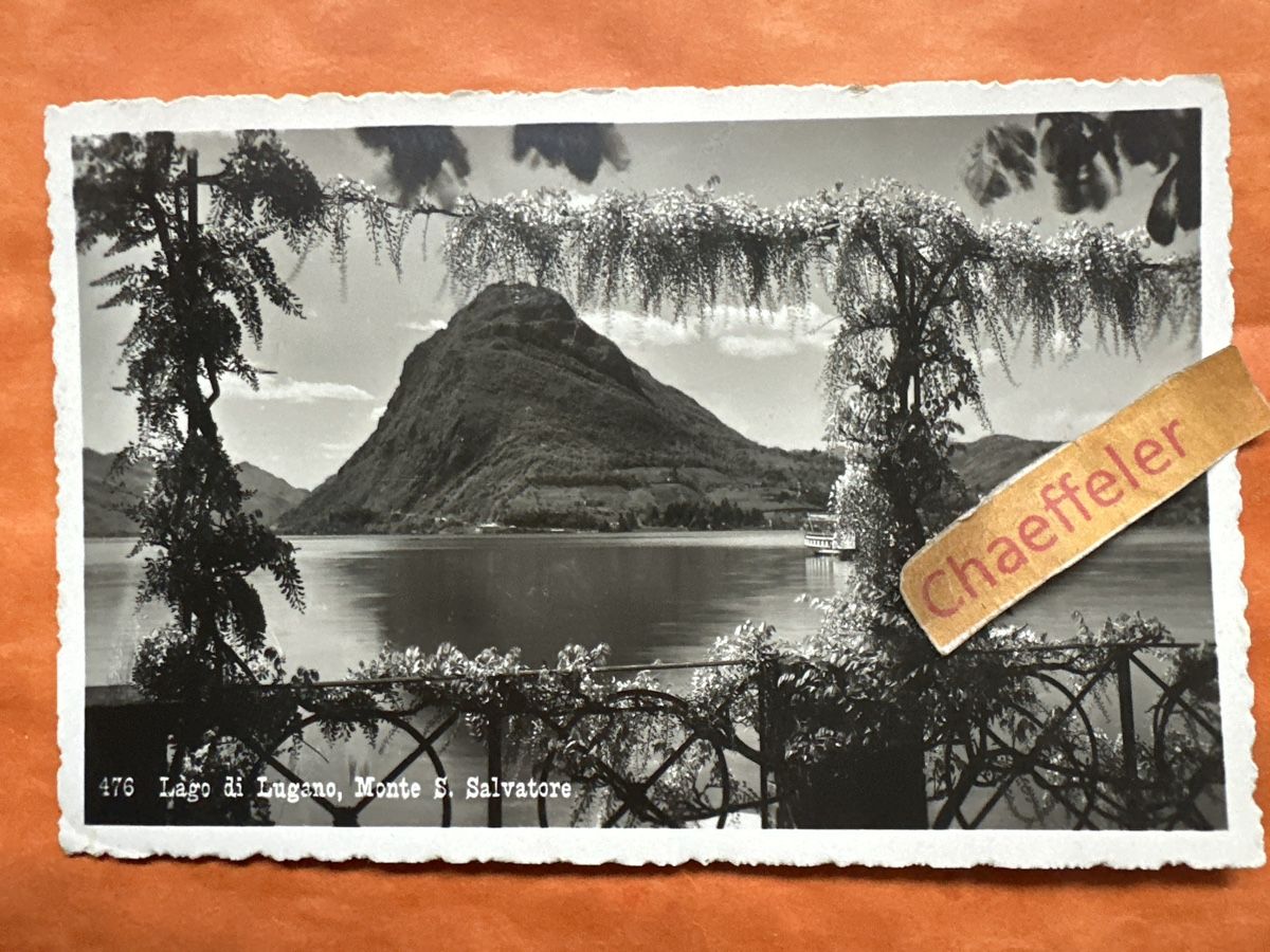 Ansichtskarten: Alte Ansichtskarte Lugano, Monte S. Salvatore, 1937! – Gebraucht aus Zürich von Chaeffeler