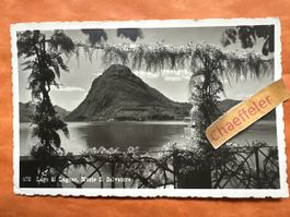 Alte Ansichtskarte Lugano, Monte S. Salvatore, 1937!
