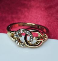 Vergoldeter Ring Gr. 17.5