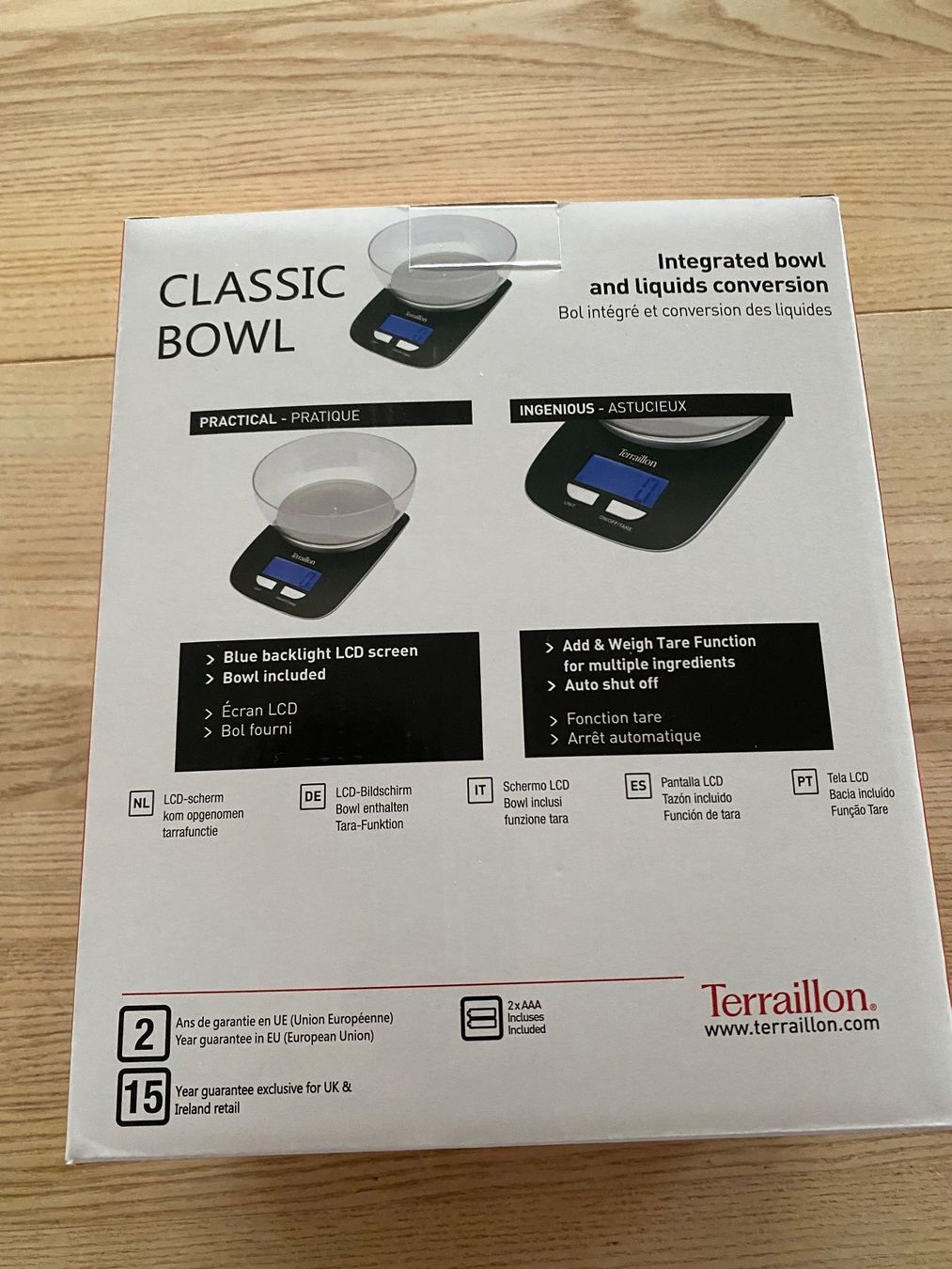Terraillon Bilance da cucina: Terraillon Küchenwaage mit Schüssel - Neu – Nuovo e nell'imballaggio originale da Rüschlikon venduto da Emma01 1
