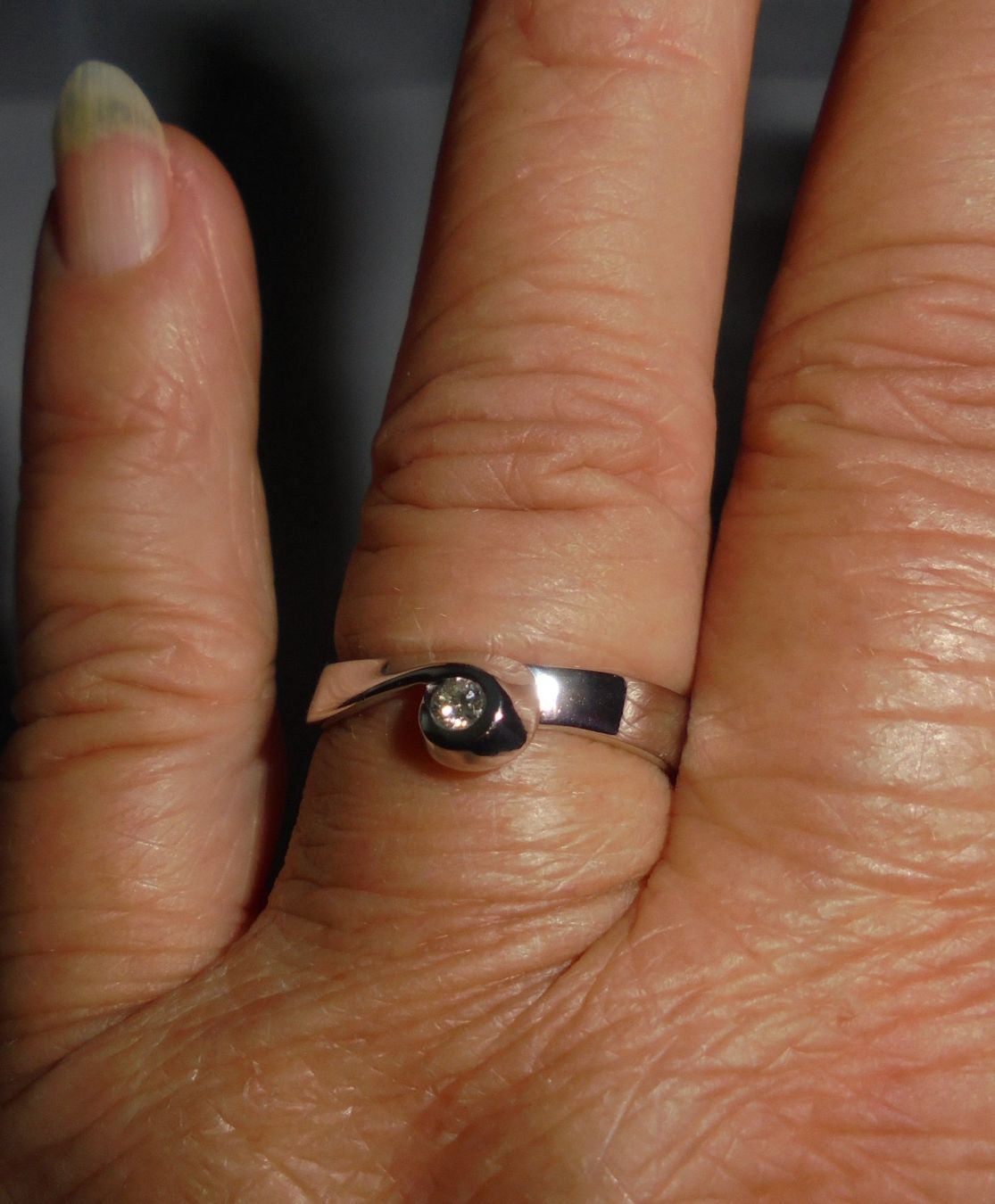Ringe: Echtschmuck: Brillant-Silberring mit 1 Diamant 17/53 – Neu (gemäss Beschreibung) aus Zuchwil von maumauchi 3