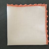 Taschentuch mit Häkel - Spitzen  Spitzentaschentuch