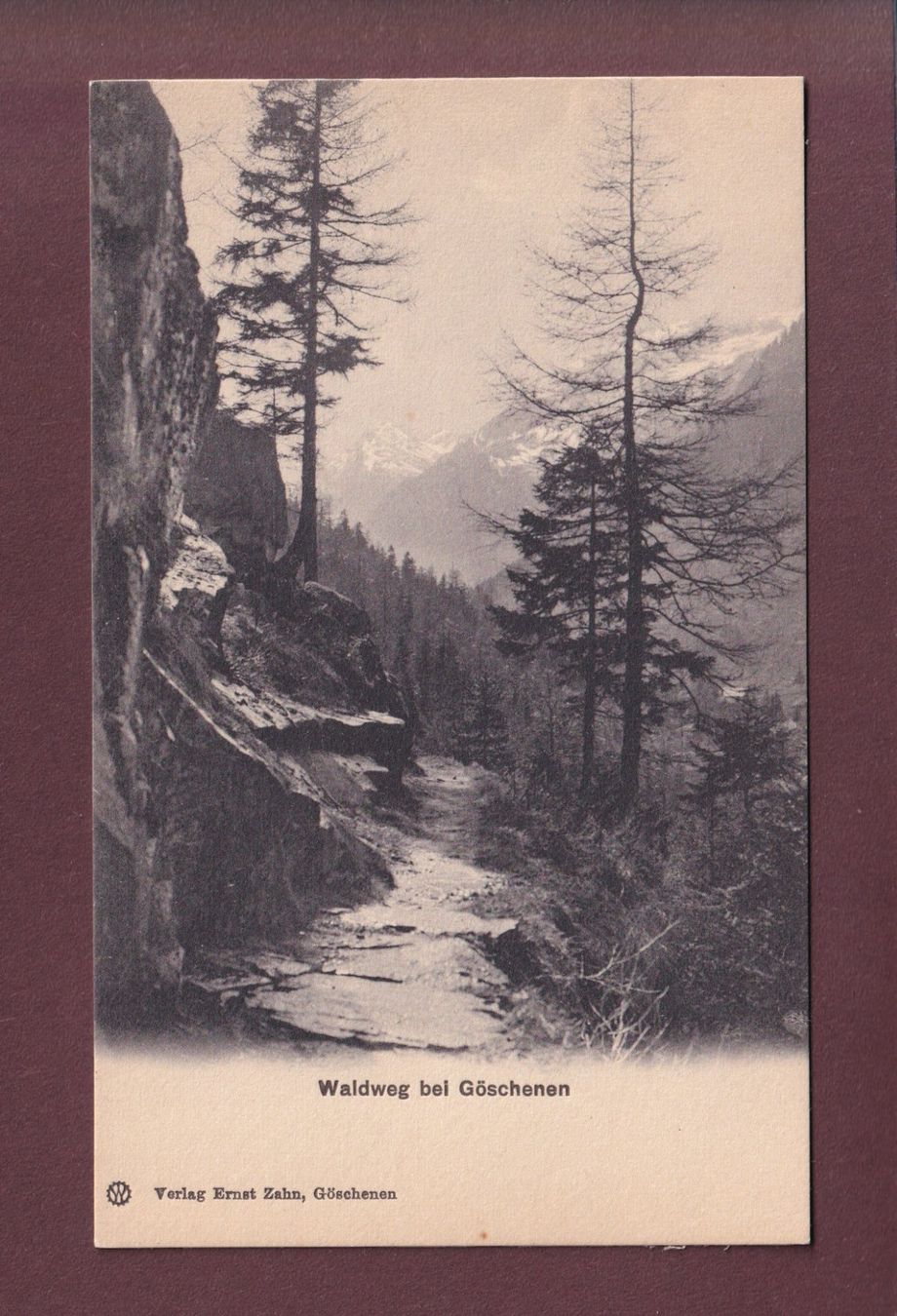 Cartoline postali: Waldweg bei GÖSCHENEN – Usato da Pully venduto da nicecards
