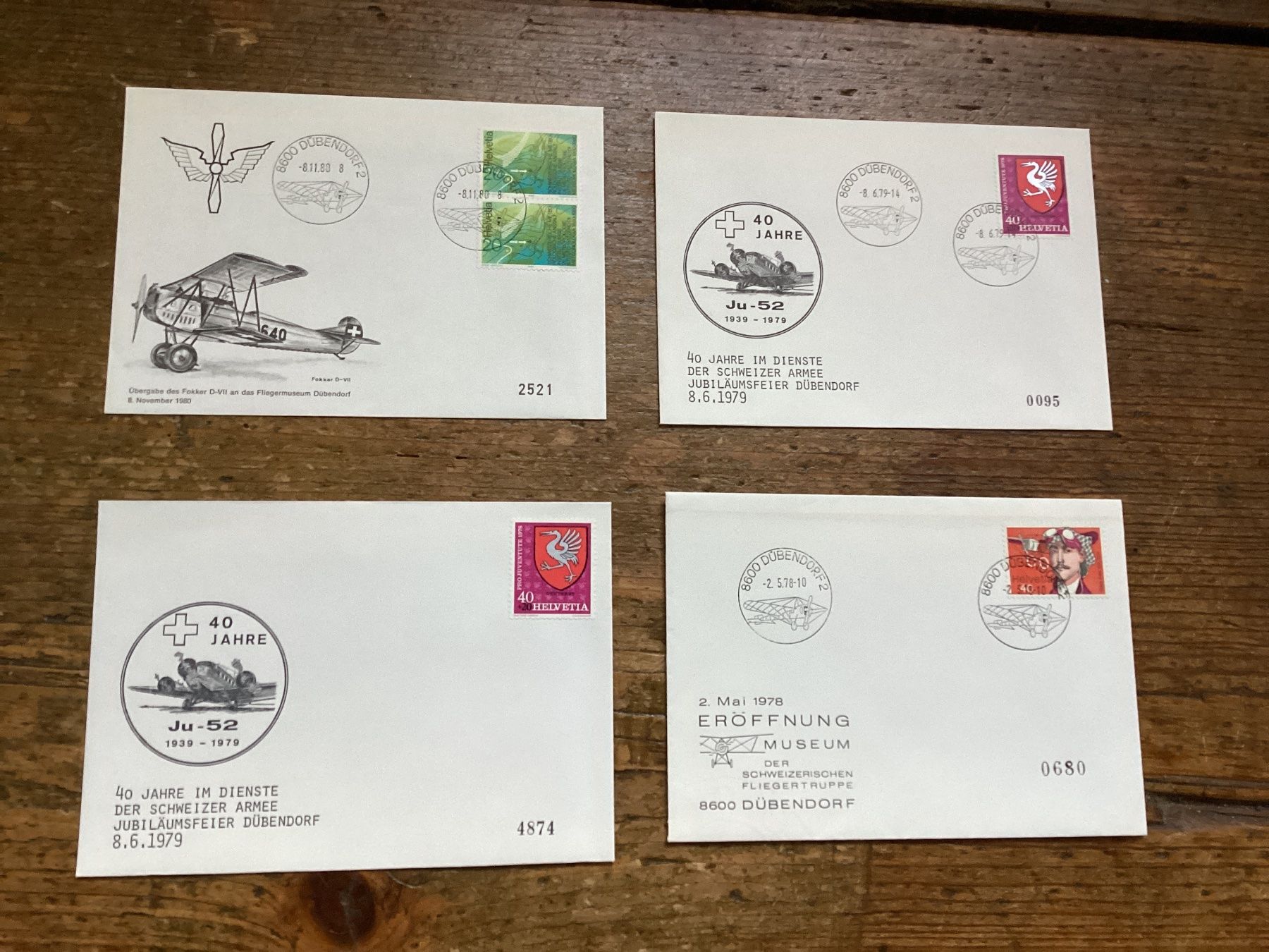 Alle Briefmarken: Schweizer Luftfahrt-Briefe, Ersttagsbriefe, Dübendorf, Top! – Gebraucht aus Flaach von Anthony1764
