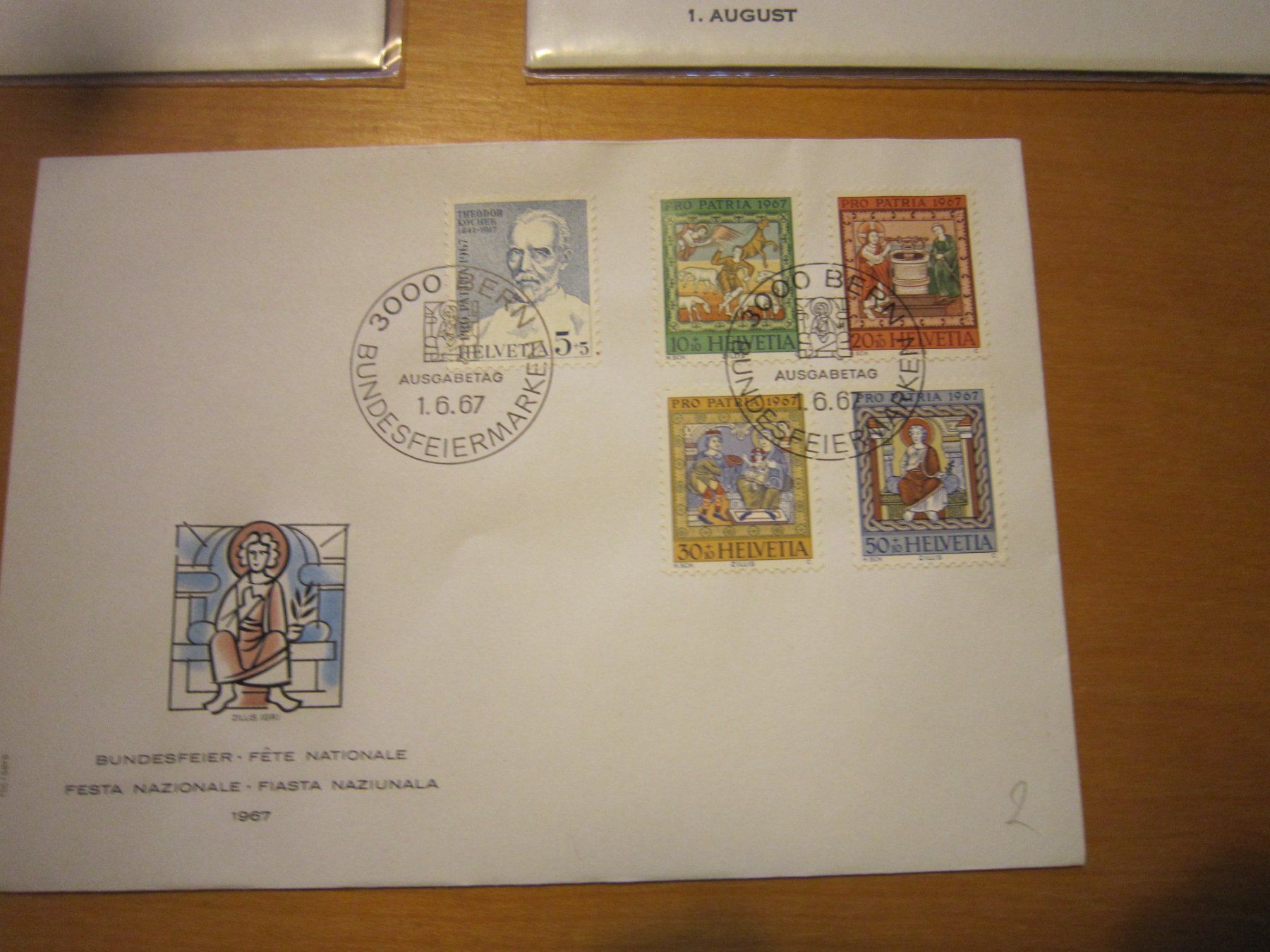 Tutti i francobolli: PP 1967 FDC und 4 x 1.er August – Usato da Gordola venduto da Polentaefung 1