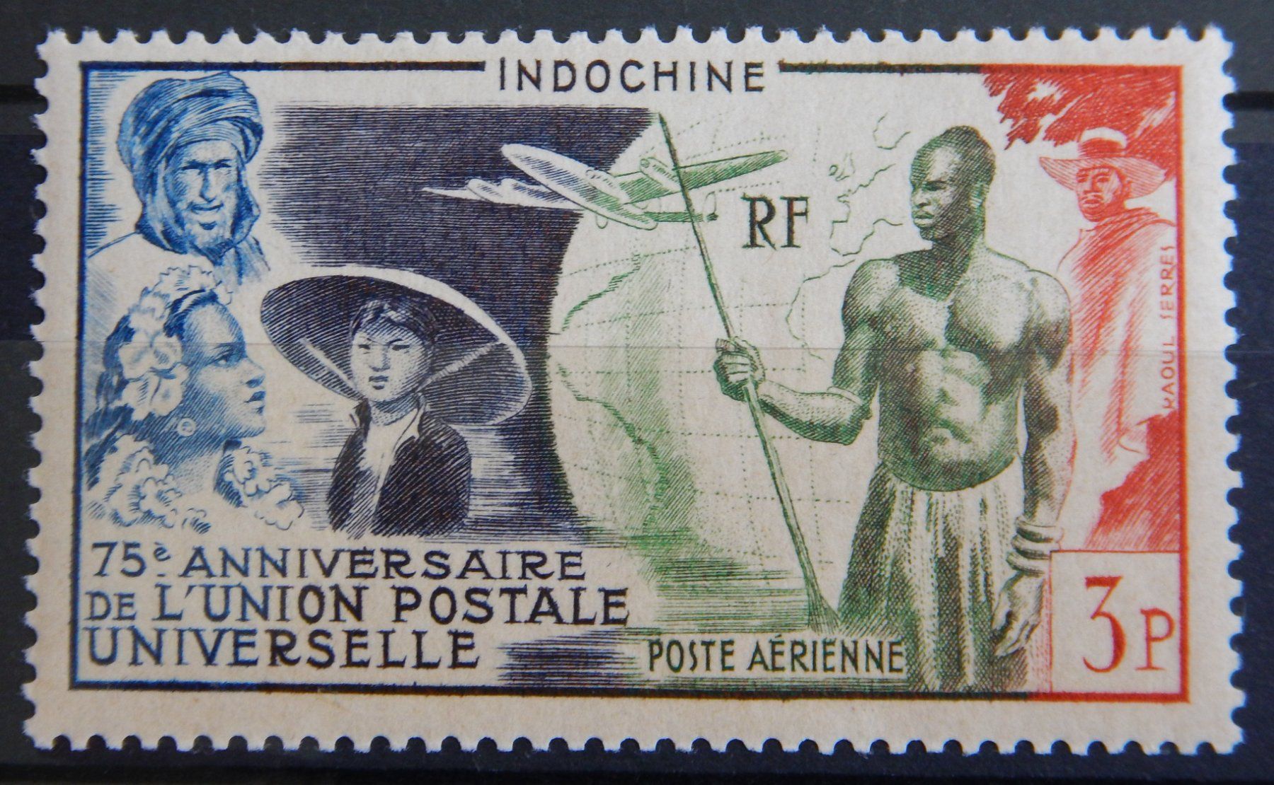 Alle Briefmarken: Französisch-Indochina Kat. 360 ** 1949 – Gebraucht aus Zürich von Muehlekauf