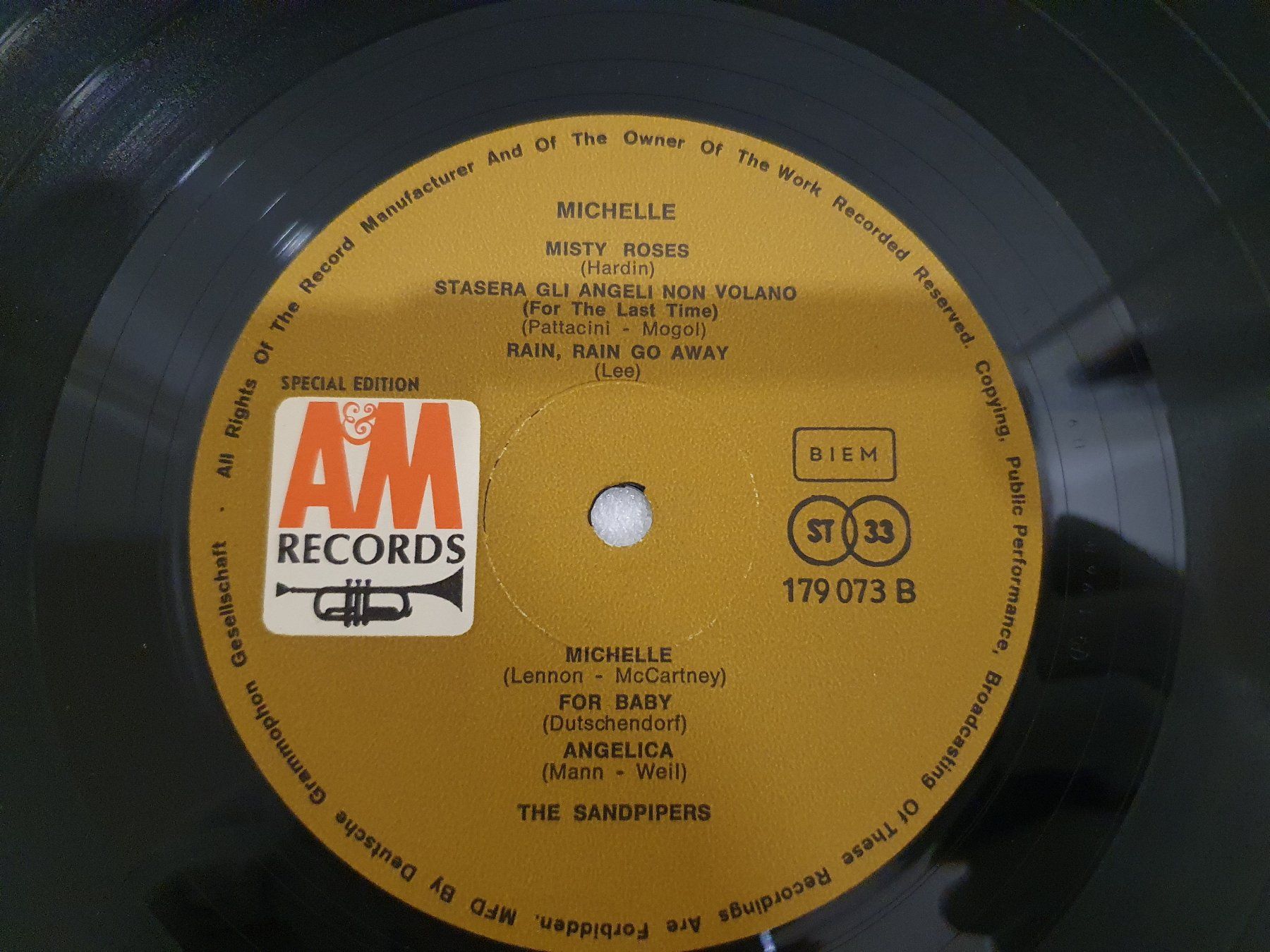 Dischi in vinile: The Sandpipers – Michelle – Usato da Uster venduto da Vinyl-Leidenschaft 5