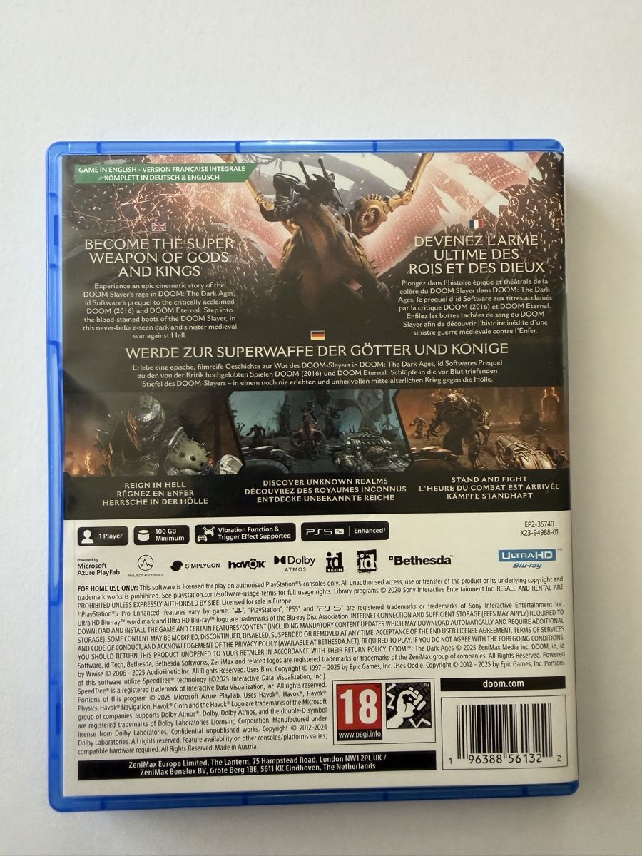 Spiele: DOOM The Dark Ages PS5  – Gebraucht aus Münsingen von Drachenwurst 1