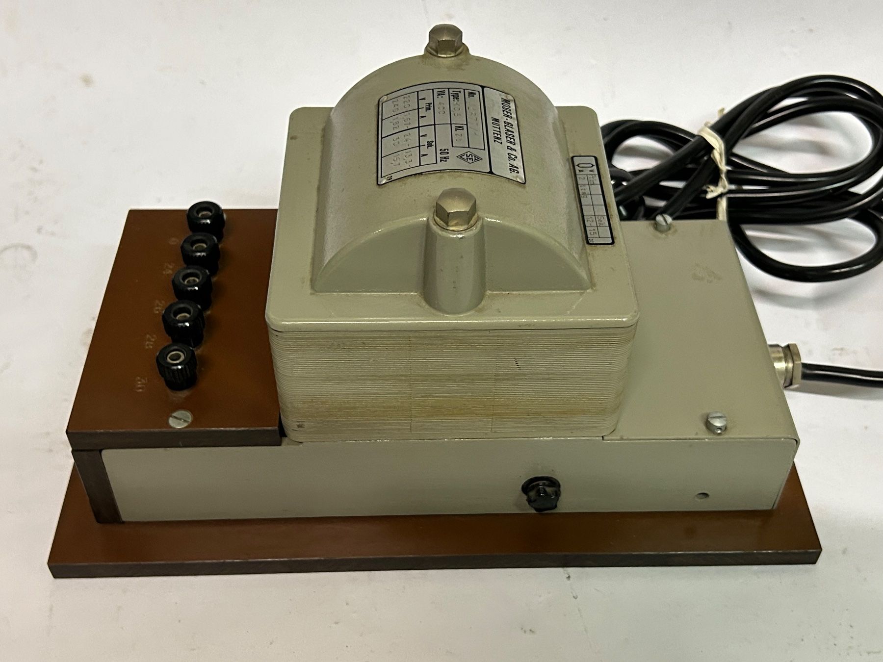 Componenti elettronici: MOSER-GLASER Transformator K0,5 Kl.2b - Top Zustand! – Usato da Etzelkofen venduto da Botti50 3