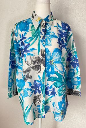 Lauren Ralph Lauren Leinenbluse Grösse XL