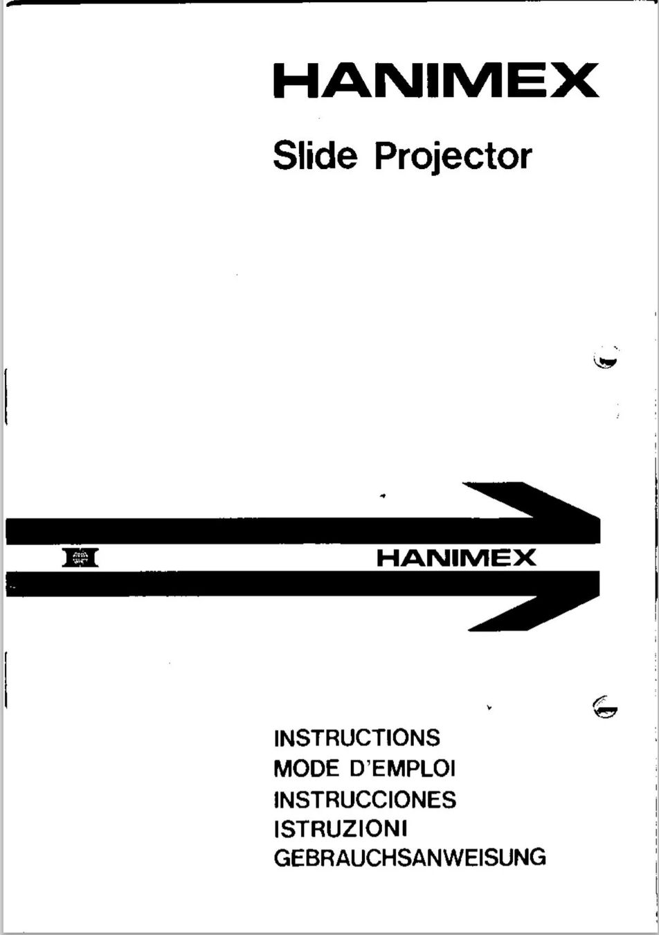 Pellicole: Hanimex Kleinbild Dia-Projektor La Ronde – Usato da Bassecourt venduto da _sascha 6