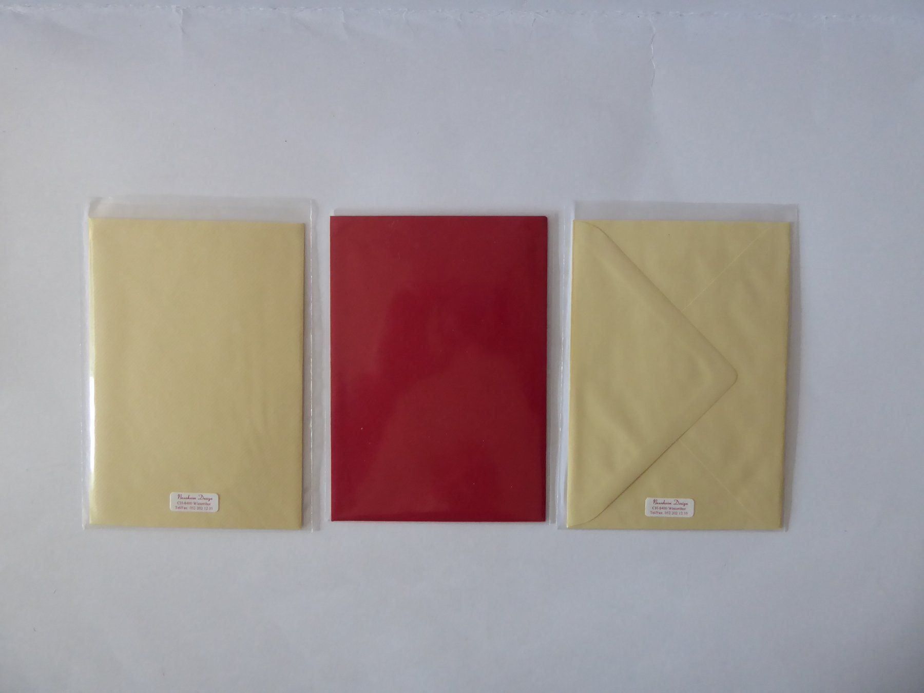 Cartoline: Drei Kunst Doppelschreibkarten/Couverts. – Nuovo e nell'imballaggio originale da Turbenthal venduto da Panau 1