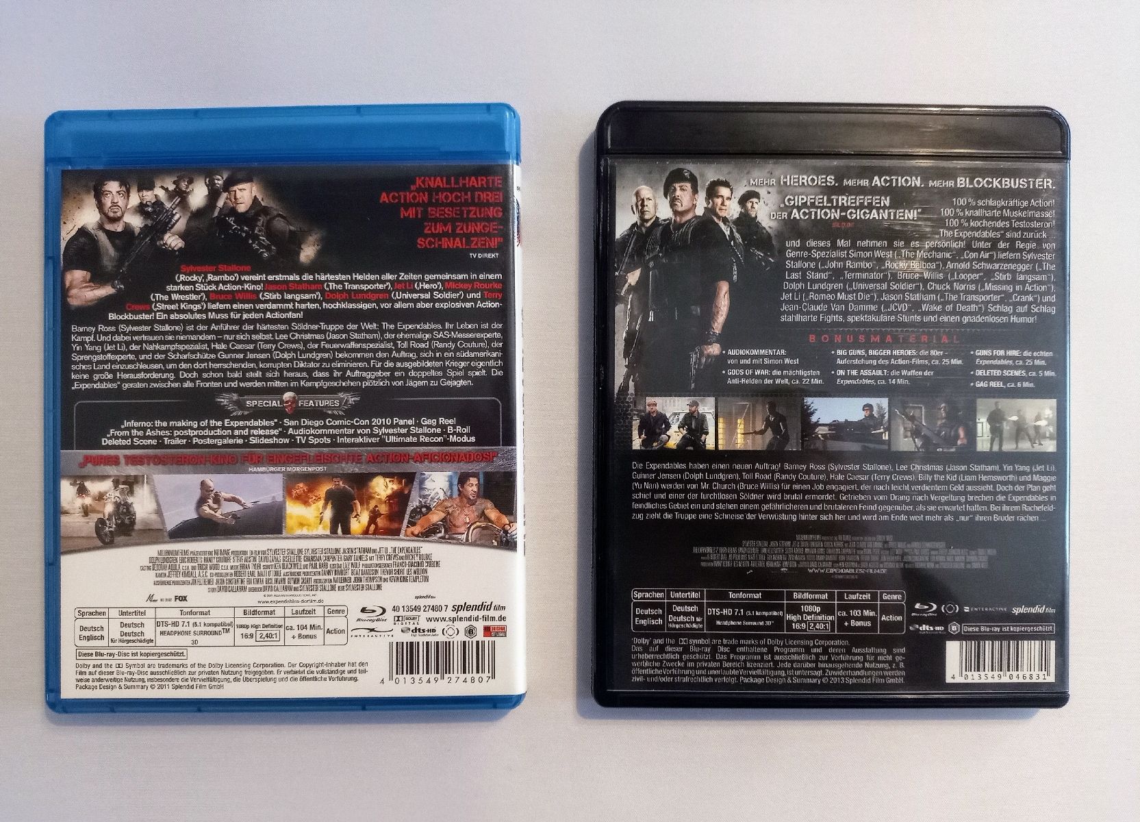 Tutti i DVDs: The Expendables 1+2 Blu-ray – Usato da Winterthur venduto da k05h 1