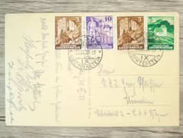 TR65 Carte Postale + Timbre Liechtenstein 1937