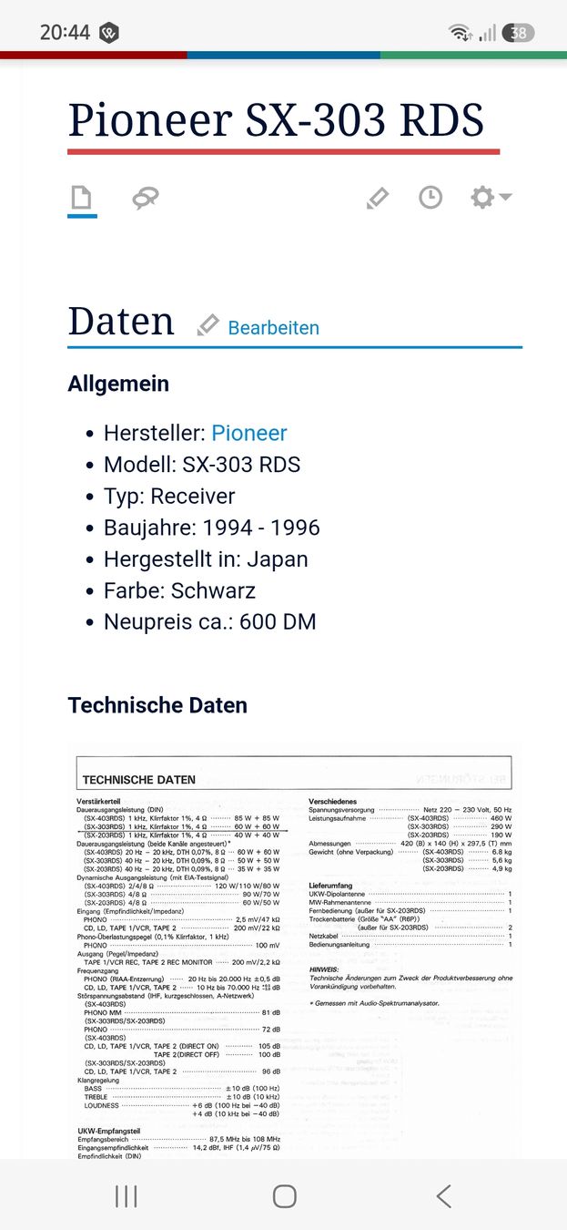 Pioneer Verstärker: Pioneer Hifi Anlage  – Gebraucht aus Basel von Tassara75 4